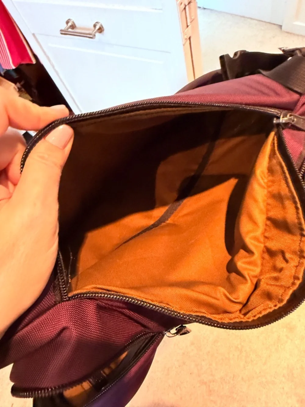 Tom Bihn Luminary 15 Backpack — Aubergine 525 Ballistic / Coyote 210 Ballistic - Picture 4 of 6